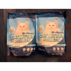 Two (2) Unopened Bags of Honeycare All-Absorb Cat Litter Pellets 3.5 Lbs. each